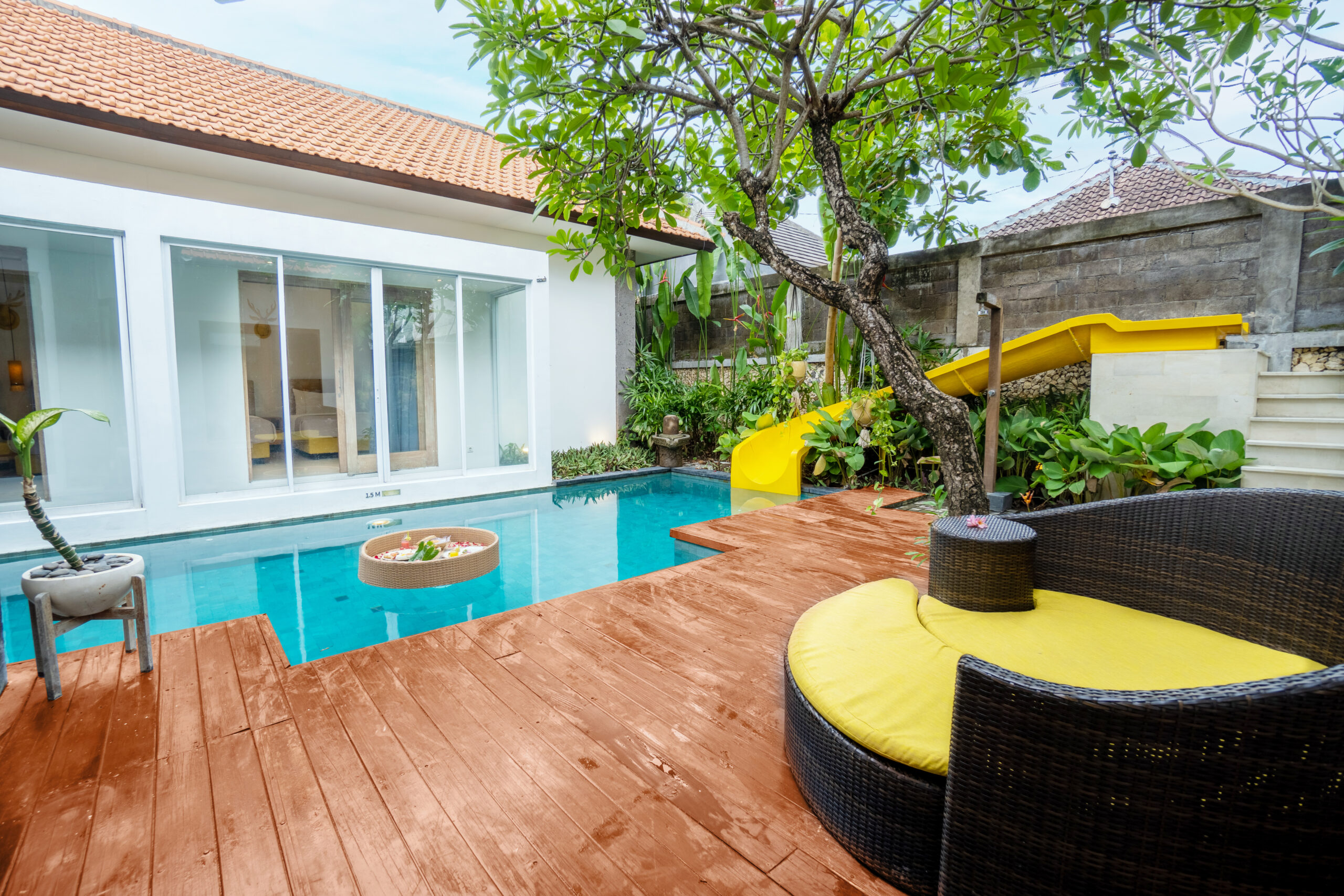 La Mira Villa Seminyak Royal 3 Bedroom Waterslide Villa with Private Pool and Bathtub by INI VIE HOSPITALITY