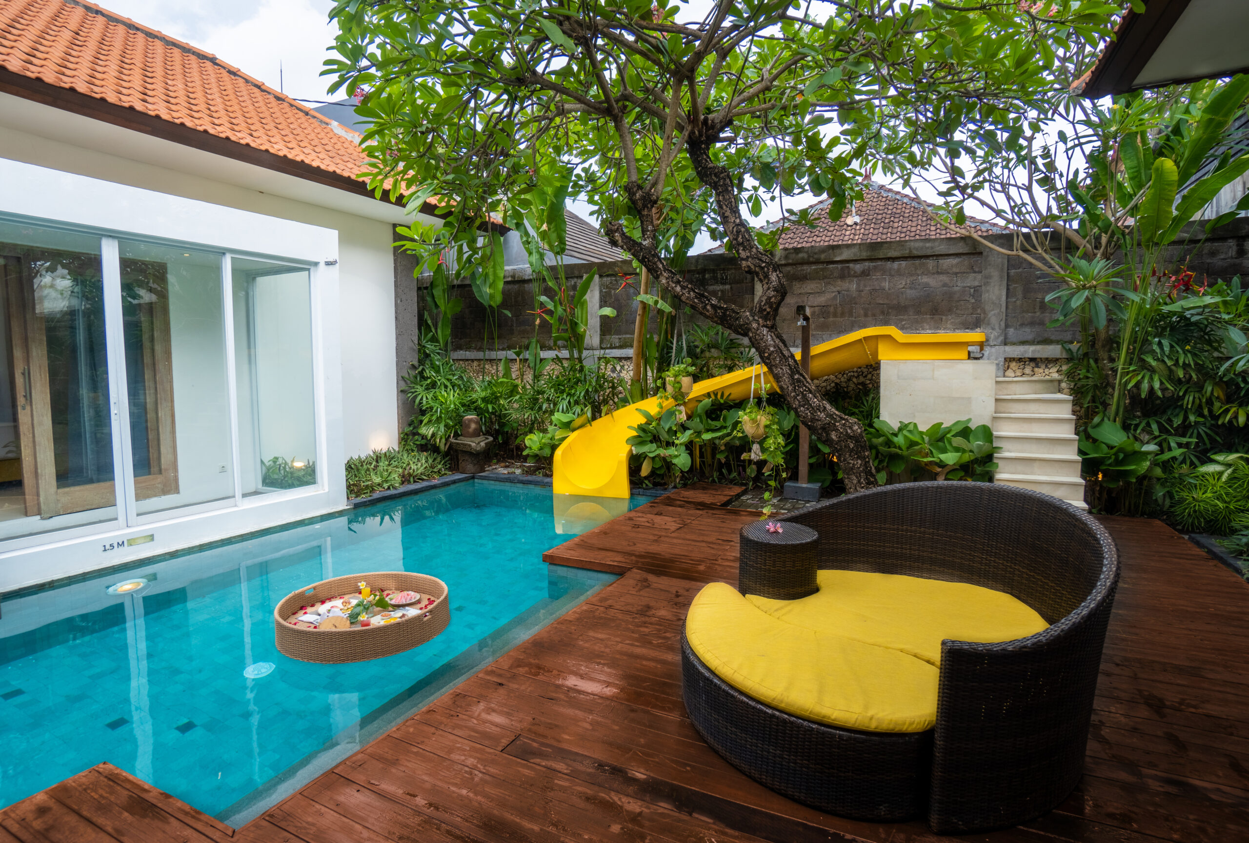 La Mira Villa Seminyak Royal 3 Bedroom Waterslide Villa with Private Pool and Bathtub by INI VIE HOSPITALITY
